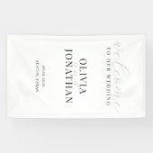 Banderoles Mariage d'accueil minimaliste et élégant (Horizontal)