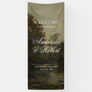 Banderoles Mariage d'Art Fin Romantique de Bienvenue