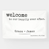 Banderoles Mariage de bienvenue de la typographie de machine  (Horizontal)