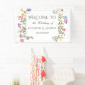 Banderoles Mariage de champ d'eau Fleur sauvage (En situation)