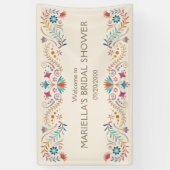 Banderoles Mariage de douche d'anniversaire Fiesta Boho (Vertical)