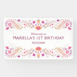 Banderoles Mariage de douche Fiesta Rose Anniversaire