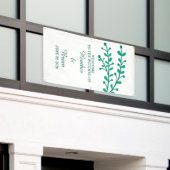 Banderoles Mariage de feuillage simple vert (Bâtiment extérieur)