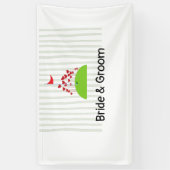 Banderoles Mariage de golf avec beaucoup d'amour à golf drape (Vertical)