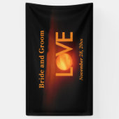 Banderoles Mariage de la lune de récolte complète (Vertical)