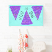 Banderoles Mariage de la Pizza Party (En situation)