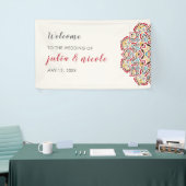 Banderoles Mariage de Motif de mandala géométrique classique (Salon professionnel)