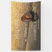 Banderoles Mariage de plage Sunset (Vertical)