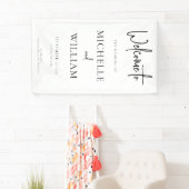 Banderoles Mariage de script simple et élégant (En situation)