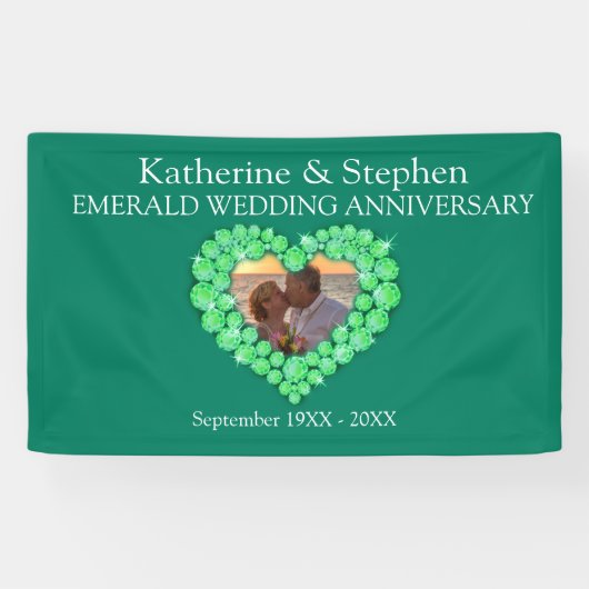 Banderoles Mariage d'émeraude (Horizontal)