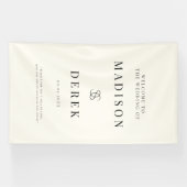 Banderoles Mariage Élégant Simple BIENVENUE (Horizontal)