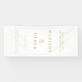 Banderoles Mariage Élégant Simple BIENVENUE (Horizontal)