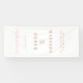 Banderoles Mariage Élégant Simple BIENVENUE (Horizontal)