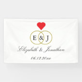 Banderoles Mariage Entwin Rings (Horizontal)