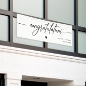 Banderoles Mariage Félicitations Typographie de l'écriture ma (Bâtiment extérieur)