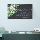 Banderoles Mariage Fleurs Blanches (Salon professionnel)
