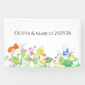 Banderoles Mariage floral  (Horizontal)
