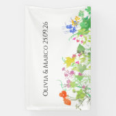 Banderoles Mariage floral  (Verticale)