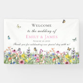 Banderoles Mariage floral (Horizontal)