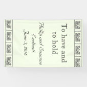 Banderoles Mariage frontalier Art déco personnalisé (Horizontal)