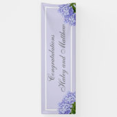 Banderoles Mariage Lavender Hydrangea (Vertical)