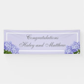 Banderoles Mariage Lavender Hydrangea (Horizontal)