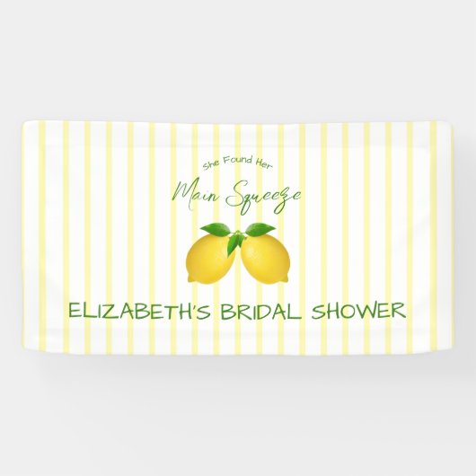 Banderoles Mariage Lemon Main Squeeze (Horizontal)