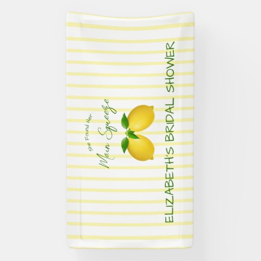 Banderoles Mariage Lemon Main Squeeze (Verticale)