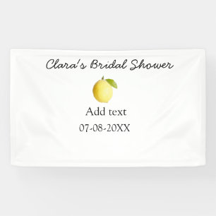Banderoles Mariage lemon simple moderne minimaliste rustique 