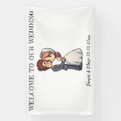 Banderoles Mariage marié et marié (Verticale)