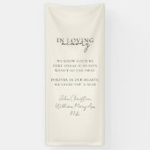 Banderoles Mariage, Mémorial, Beige, (Vertical)