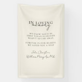 Banderoles Mariage, Mémorial, Blanc, (Verticale)