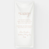 Banderoles Mariage, Mémorial, Blanc, (Vertical)