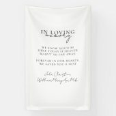 Banderoles Mariage, Mémorial, Blanc, (Verticale)