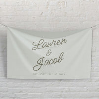 Mariage minimaliste vert moderne