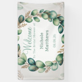 Banderoles Mariage Mint Green & Vert Sauge Eucalyptus (Vertical)
