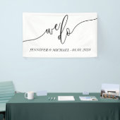 Banderoles Mariage moderne de script Nous faisons (Salon professionnel)