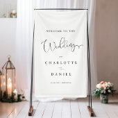 Banderoles Mariage moderne, minimal, blanc