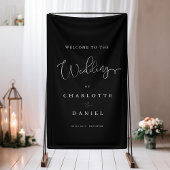 Banderoles Mariage moderne, minimal, noir