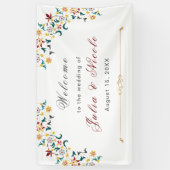 Banderoles Mariage Motif classique complexe de géométrie vint (Vertical)