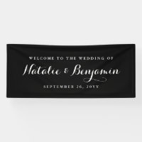 Mariage noir et blanc élégant