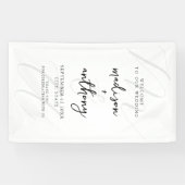 Banderoles Mariage noir et blanc moderne (Horizontal)