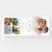 Banderoles Mariage photo de bienvenue élégant et moderne (Horizontal)