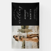 Banderoles Mariage photo simple et élégant (Verticale)