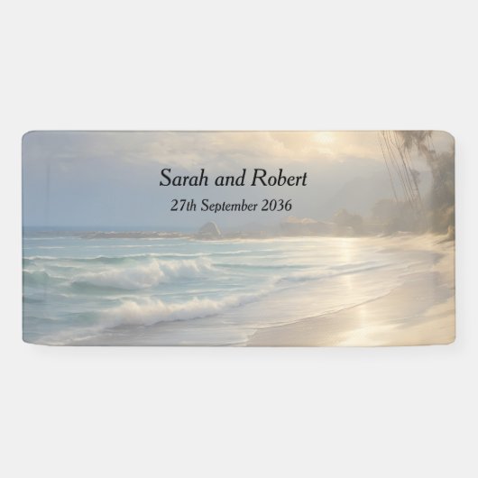 Banderoles Mariage plage (Horizontal)