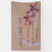 Banderoles Mariage Red Starfish Beach (Vertical)