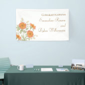Banderoles Mariage Rose Orange (Salon professionnel)