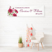 Banderoles Mariage Rose Rose Clair (En situation)