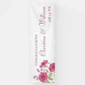 Banderoles Mariage Rose Rose Clair (Vertical)
