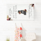 Banderoles Mariage rustique de destination du Vermont State (En situation)